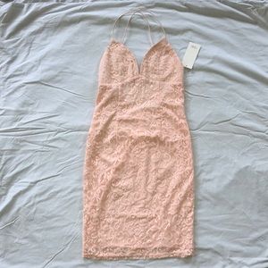 TOBI Pink Lace Dress
